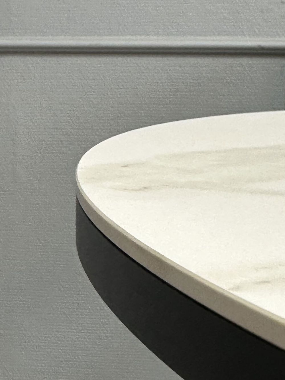 Стол KENNER DO1100 черный/керамика мрамор белый