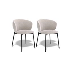 Комплект стульев 2шт KENNER 306SD черный/бежевый