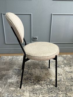 Комплект стульев 2шт KENNER 301SD черный/бежевый микробукле