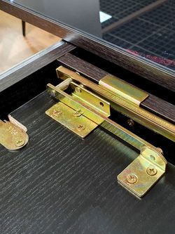 Стол KENNER R1100 золото/камень черный глянец