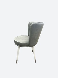 Стул Kenner 177KK белый/серый велюр