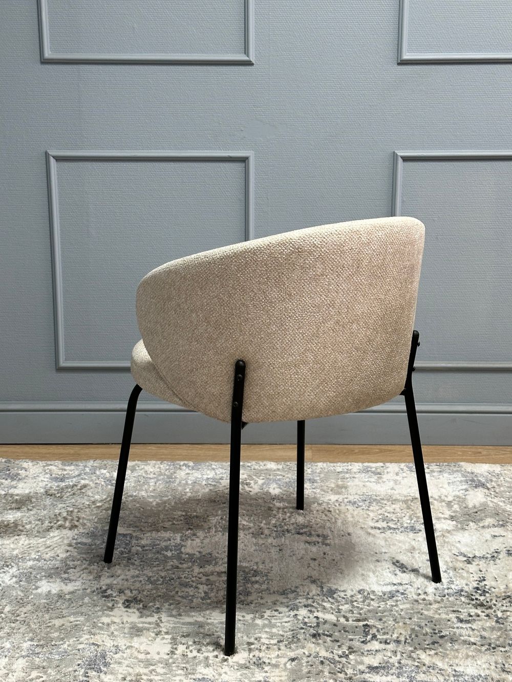 Комплект стульев 2шт KENNER 305SD черный/бежевый микробукле