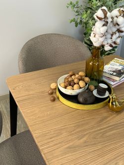 Стол KENNER KS1200 черный/дуб коричневый