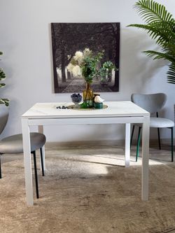 Стол KENNER LK1000 белый/керамика GLORIA WHITE