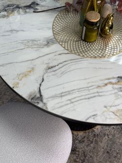 Стол KENNER LD1000 черный/керамика гранит арктический глянец