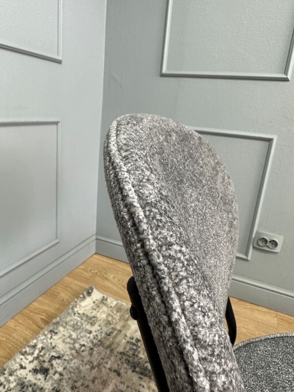 Комплект стульев 2шт KENNER 301SD черный/серый микробукле