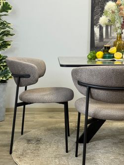 Стул KENNER 309SD черный/микробукле капучино