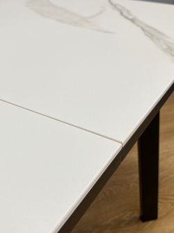 Стол KENNER AK1200 черный/GLORIA WHITE