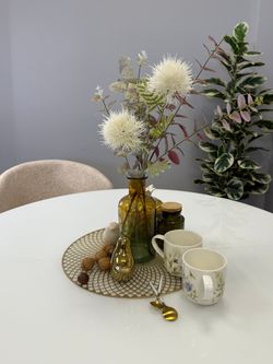 Стол KENNER RL1100 белый/стекло белое глянец