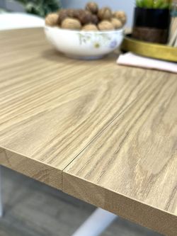 Стол Kenner DO1100, белый/дуб натуральный