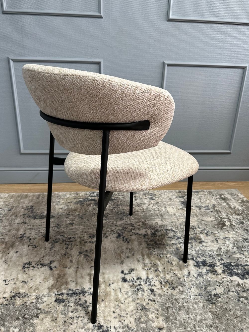 Комплект стульев 2шт KENNER 309SD черный/микробукле бежевый