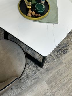 Стол KENNER AZ1400 черный/керамика белая