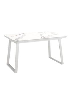 Стол KENNER AZ1200 белый/керамика мрамор белый