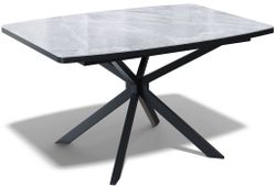 Стол Kenner BR1200, черный/керамика ITALIAN MIDDLE GRAY арт.170193