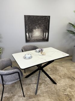 Стол Kenner BK900, черный/керамика GLORIA WHITE