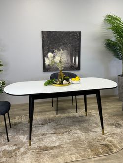 Стол KENNER 1300K венге/стекло белое глянец