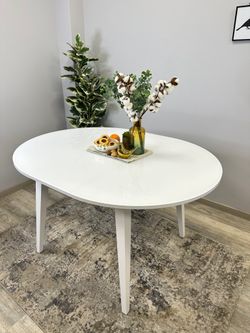 Стол KENNER 1000 М белый/стекло белое глянец