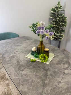 Стол KENNER DF2000 черный/керамика белая глянец