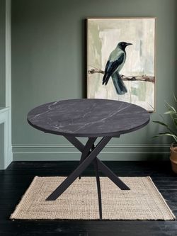 Стол KENNER R900 черный/керамика черная