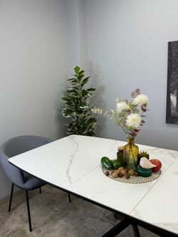 Стол Kenner BR1300, черный/керамика GLORIA WHITE