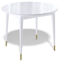 Стол KENNER K1000 белый/стекло белое сатин