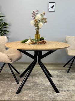 Стол KENNER DO1100 черный/дуб натуральный