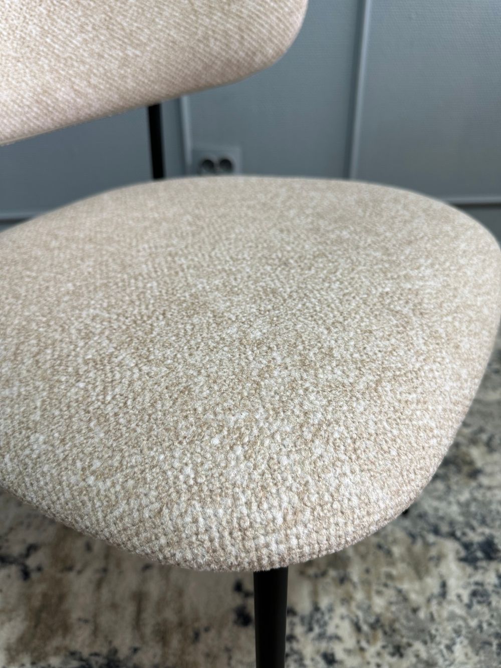 Комплект стульев 2шт KENNER 309SD черный/микробукле бежевый