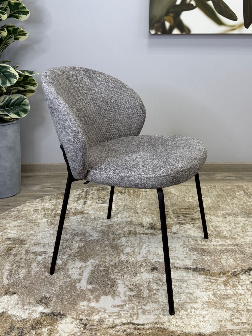 Стул KENNER 304SD черный/серый микробукле