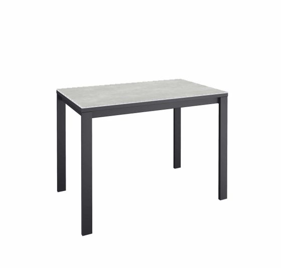 Стол KENNER LK900 черный/керамика CARMEN LIGHT GRAY