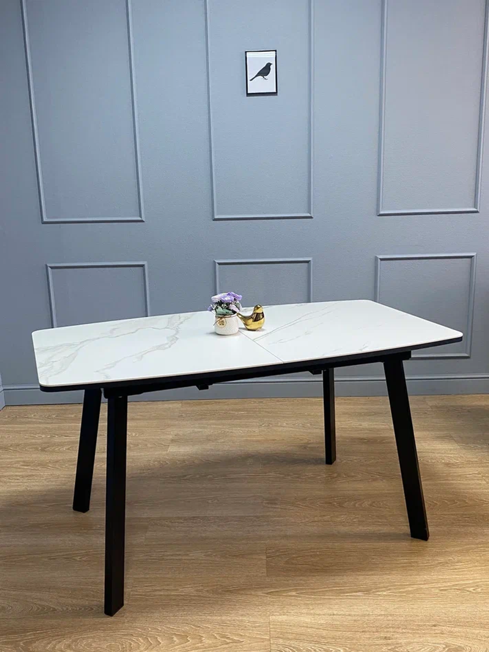 Стол KENNER AA1400 черный/керамика белая