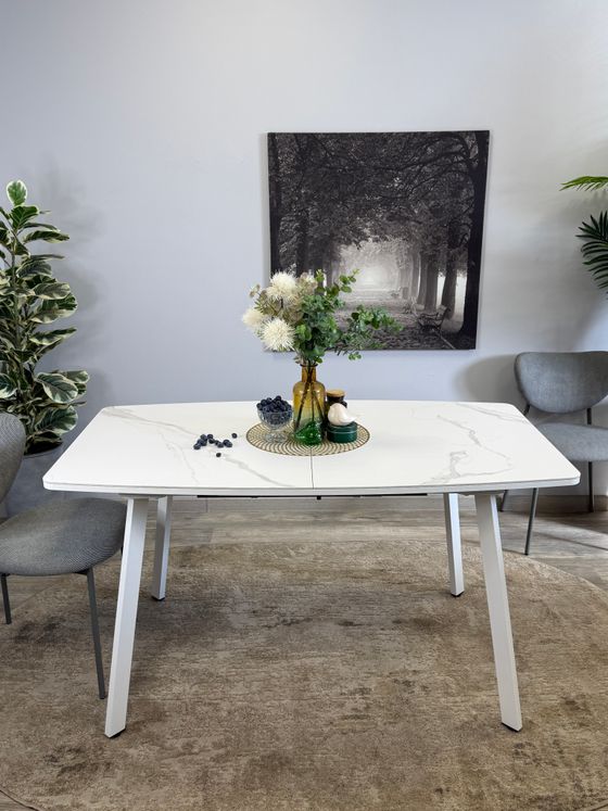 Стол Kenner AK1400, белый/керамика GLORIA WHITE арт.170190