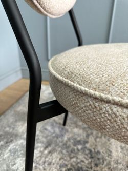 Комплект стульев 2шт KENNER 301SD черный/бежевый микробукле