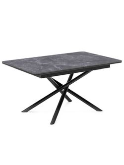 Стол KENNER DK1200 черный/керамика мрамор черный
