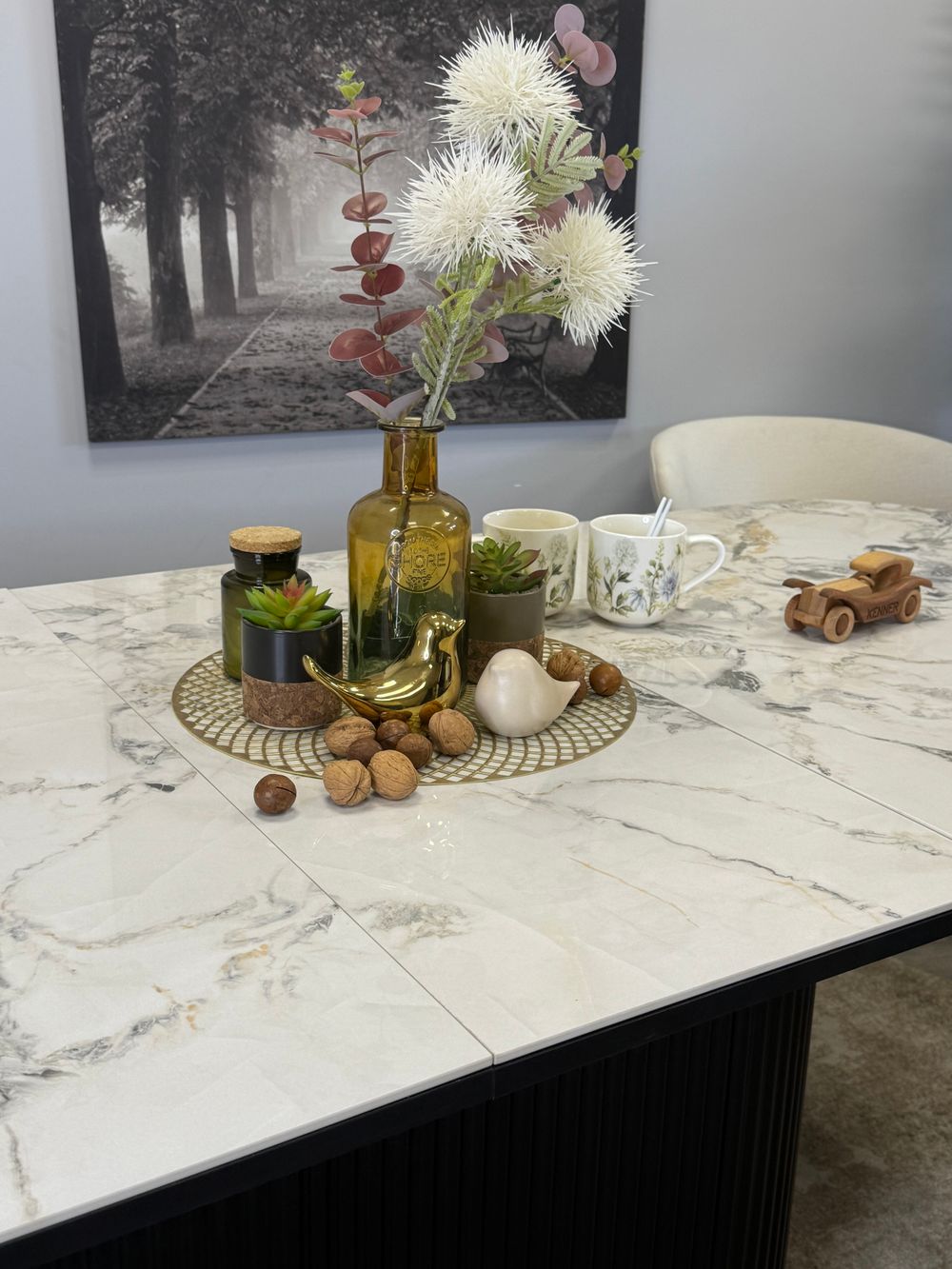 Стол Kenner LDs1600, черный/керамика SHAKESPEARE BLACK