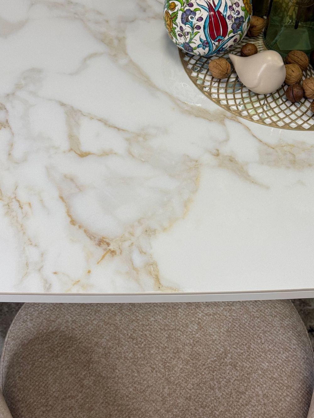 Стол KENNER SL1600 белый/керамика белая глянец