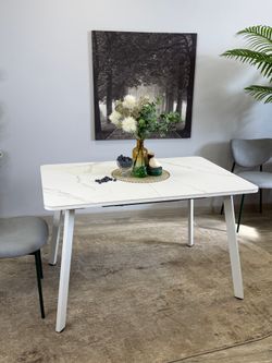 Стол Kenner AK1200, белый/керамика GLORIA WHITE арт.170190