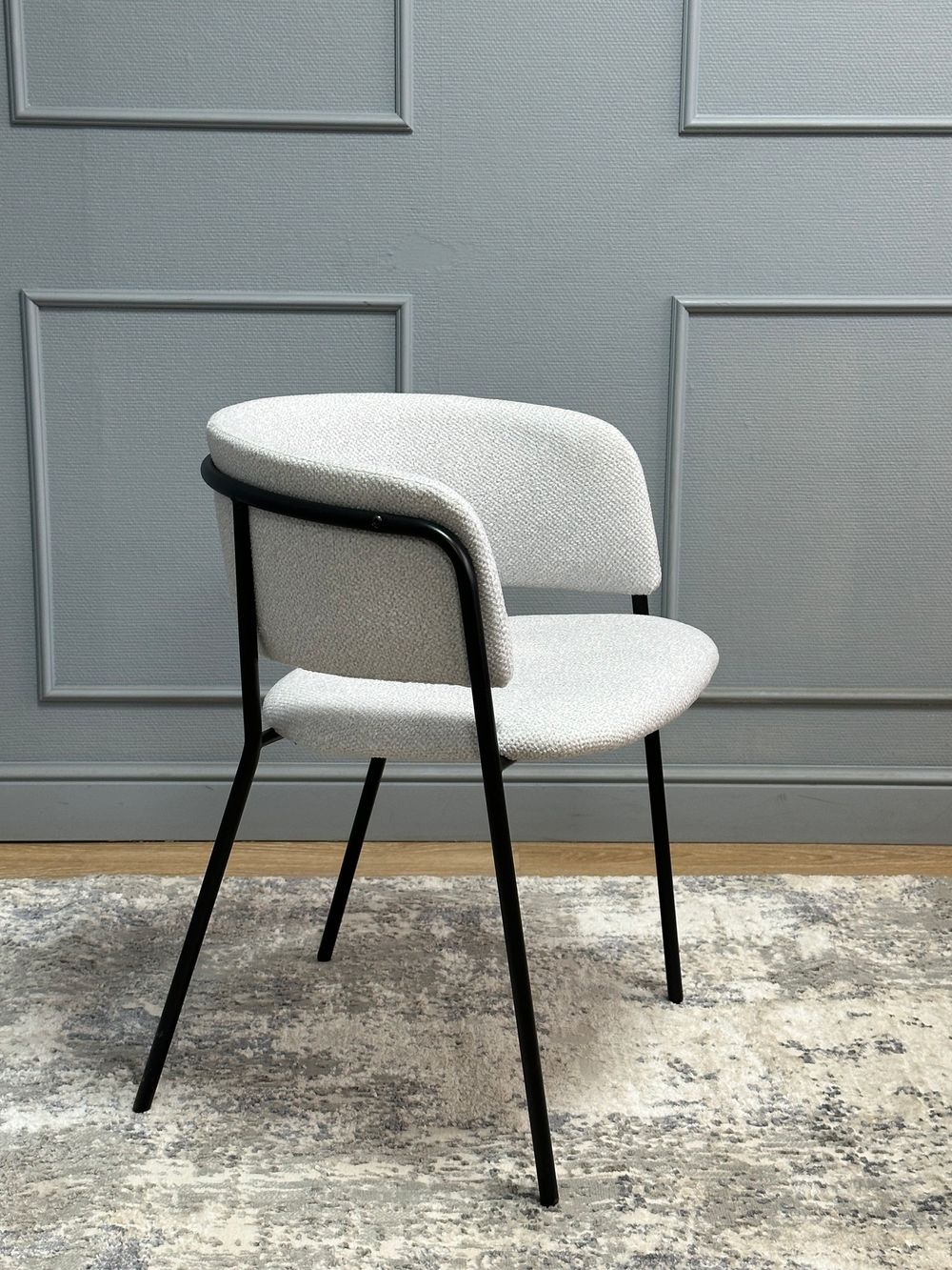 Комплект стульев 2шт KENNER 303SD черный/микробукле серебристый