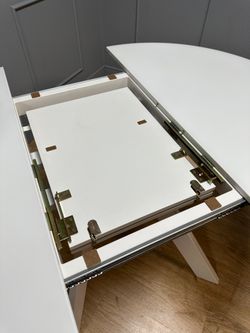 Стол KENNER RL1100 белый/стекло белое сатин