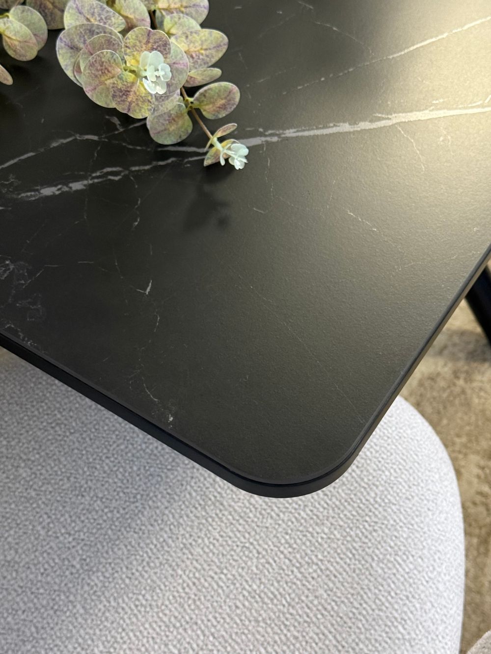 Стол KENNER DM1400 черный/керамика черная