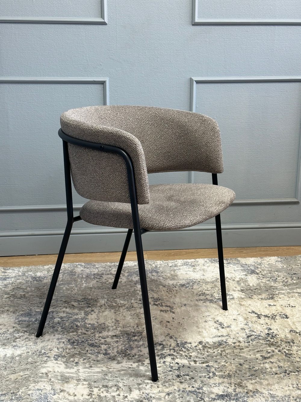 Комплект стульев 2шт KENNER 303SD черный/микробукле капучино