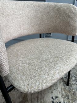 Комплект стульев 2шт KENNER 303SD черный/микробукле бежевый