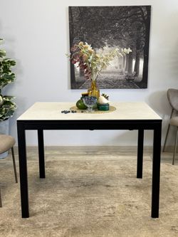 Стол KENNER LK900 черный/керамика CARMEN LIGHT GRAY