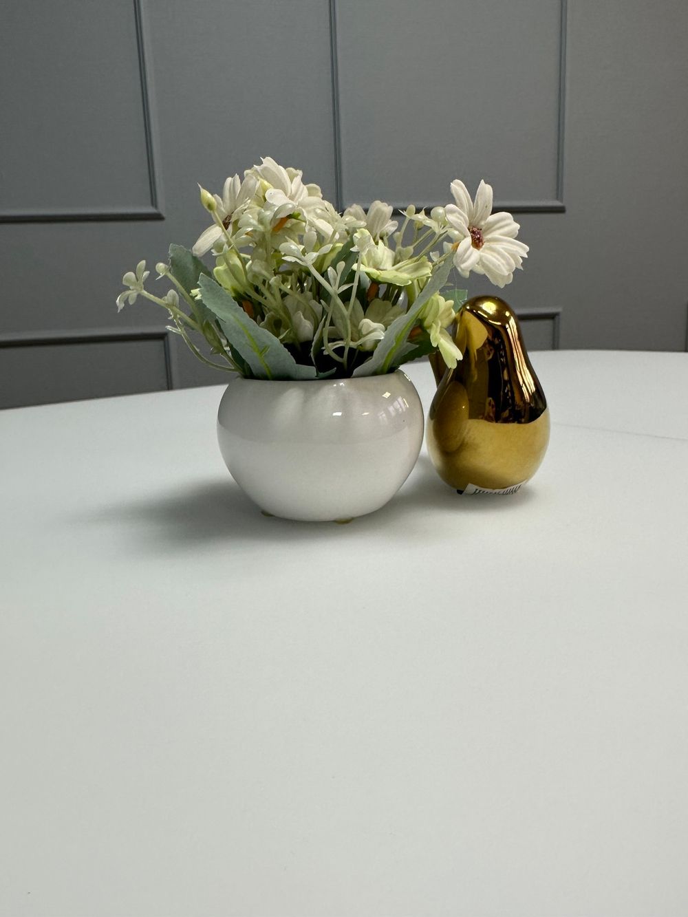 Стол KENNER K1200 белый/стекло белое сатин