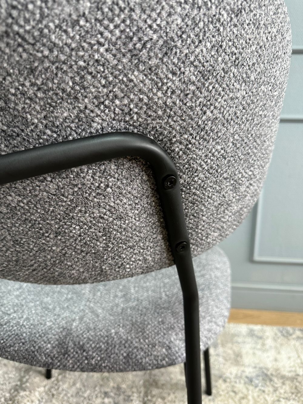 Комплект стульев 2шт KENNER 302SD черный/серый микробукле