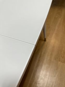 Стол KENNER K1200 белый/стекло белое сатин