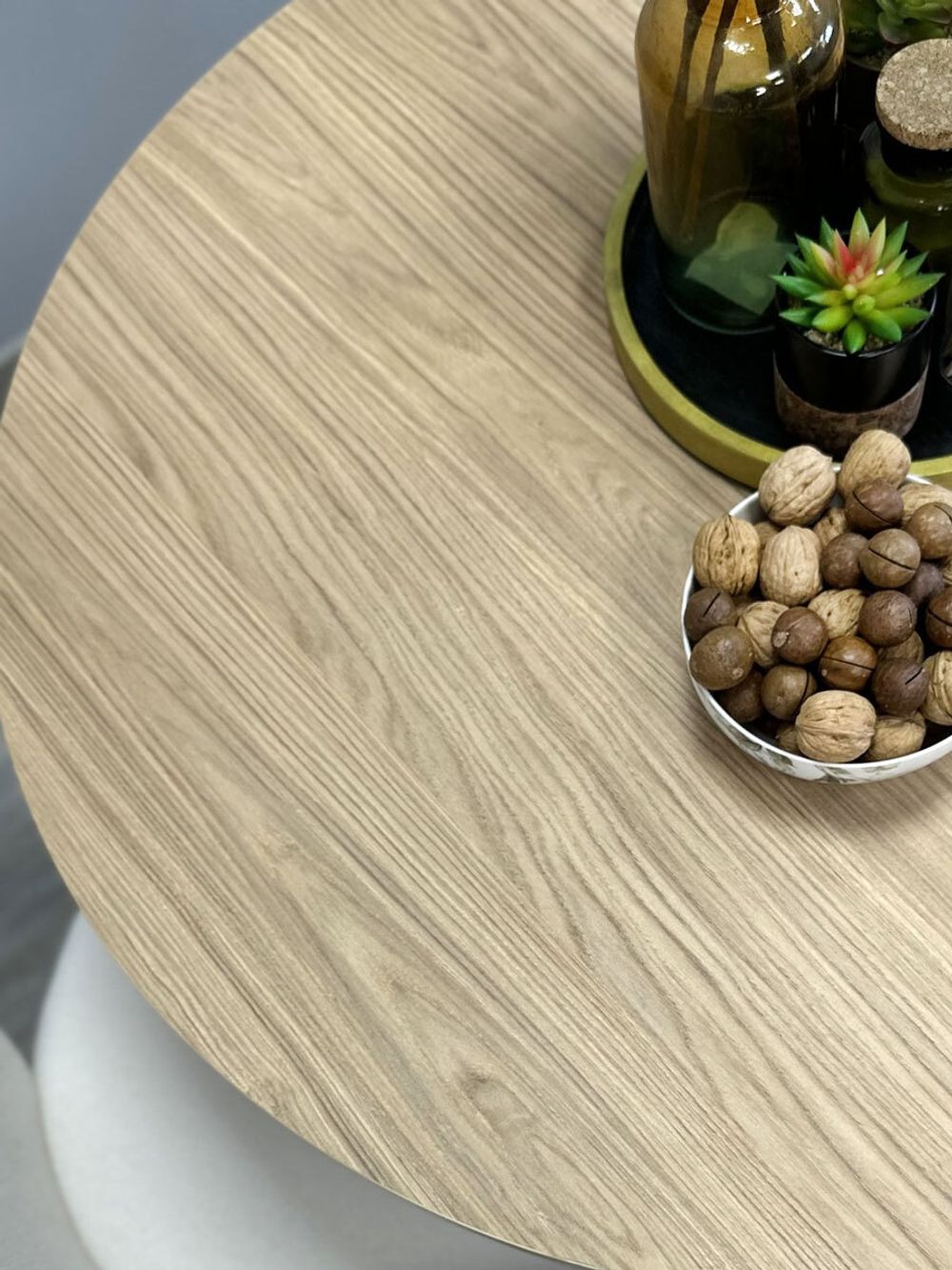 Стол Kenner DO1100, белый/дуб натуральный