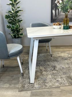 Стол KENNER AZ1200 белый/керамика мрамор белый