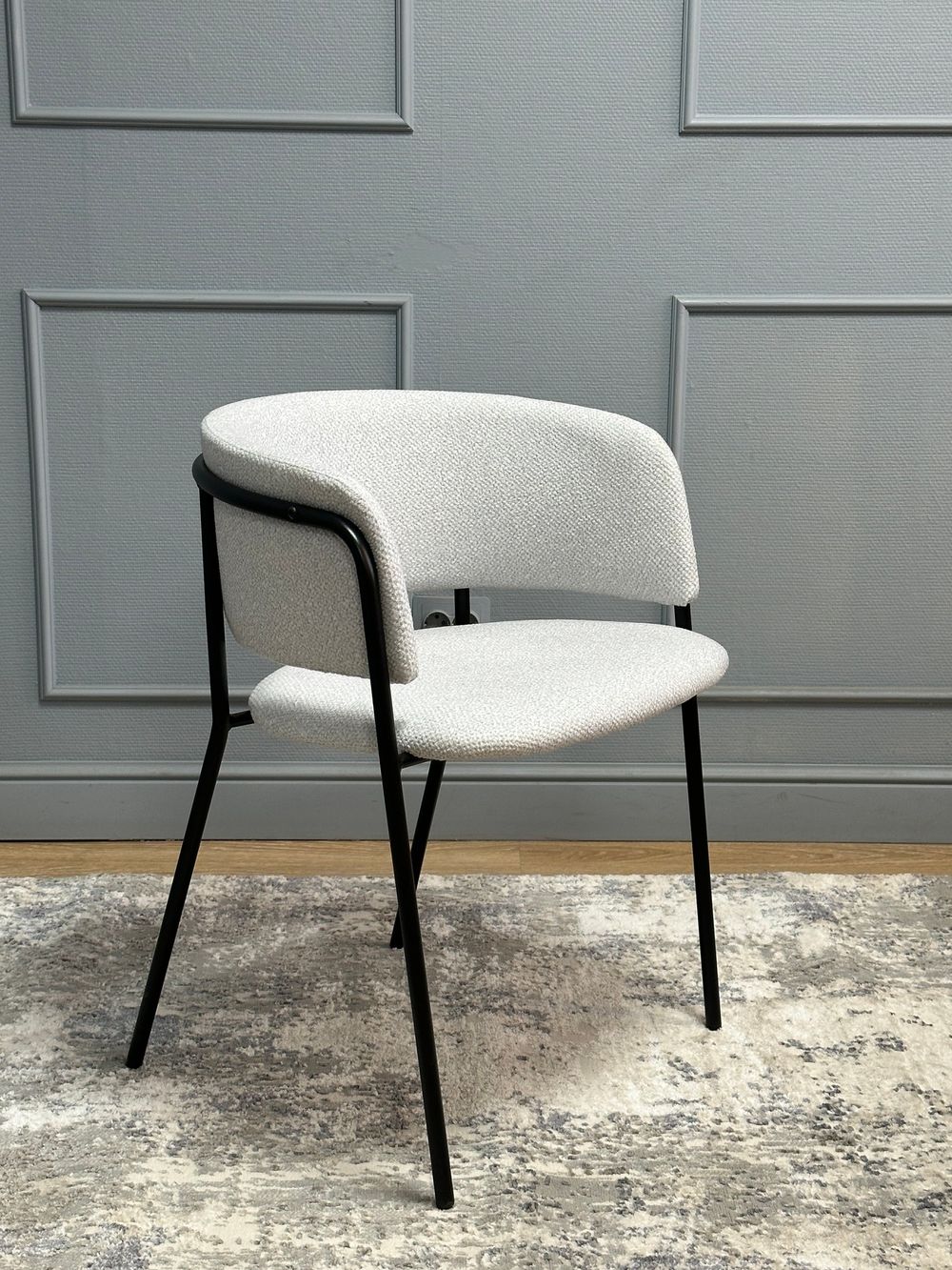 Комплект стульев 2шт KENNER 303SD черный/микробукле серебристый