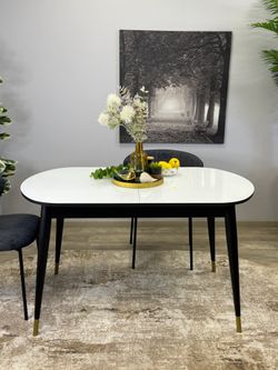 Стол KENNER 1300K венге/стекло белое глянец