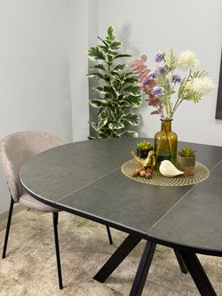 Стол KENNER AR1000 черный/керамика темно-серая